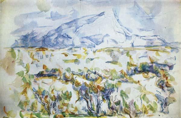 Paul Cezanne La Montagne Sainte-Victoire oil painting picture